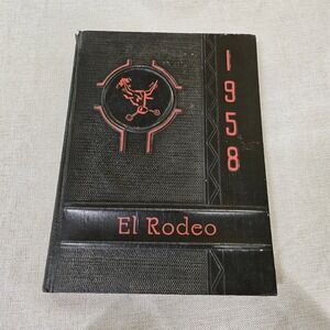 1958 El Rodeo Yearbook Big Spring Senior High School Volume 39 Lane Edwards‎
